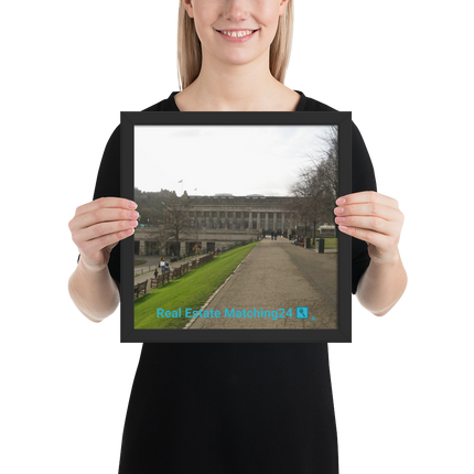 Majestic Palace Framed poster with realestatematching24 with key Logo