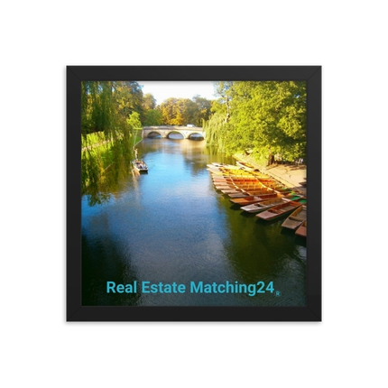 Beautiful Nature Framed poster with realestatematching24 without key Logo