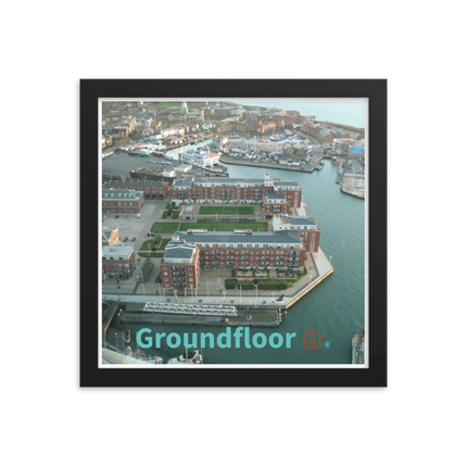 Nice City Framed poster with Groundfloor with House Logo