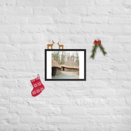 Village Charm Framed poster with Groundfloor24 without House Logo