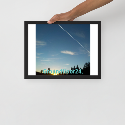 Attractive Sinari Framed poster with Groundfloor24 without House Logo