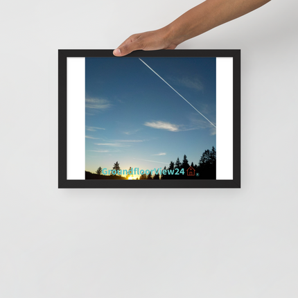 Attractive Sinari Framed poster with groundfloorview24 with House Logo