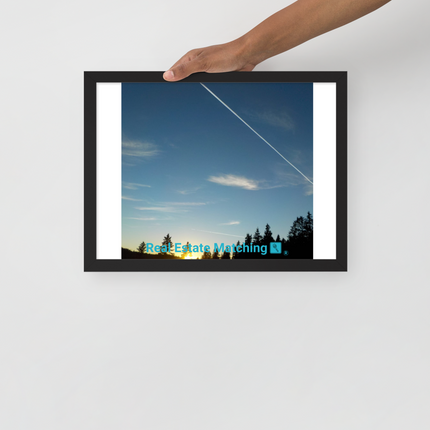 Attractive Sinari Framed poster with realestatematching with key Logo