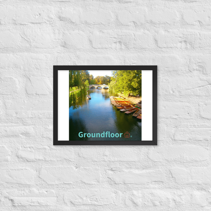 Beautiful Nature Framed poster with Groundfloor with House Logo