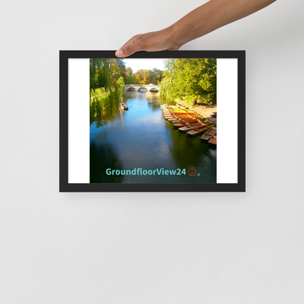 Beautiful Nature Framed poster with groundfloorview24 with House Logo