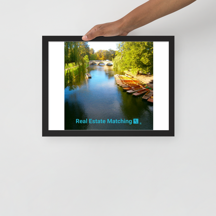 Beautiful Nature Framed poster with realestatematching with key Logo