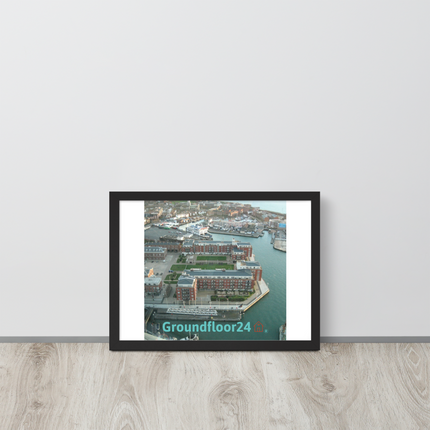 Nice City Framed poster with Groundfloor24 with House Logo