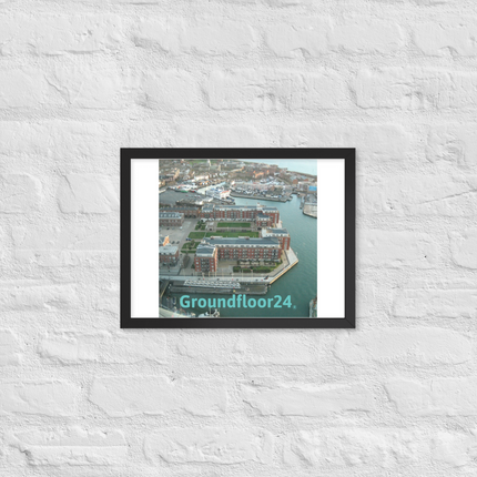 Nice City Framed poster with Groundfloor24 without House Logo