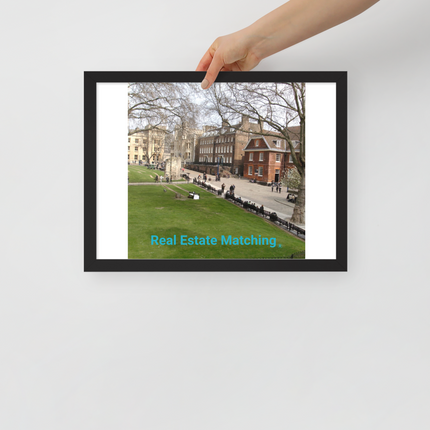 Beautiful Park Framed poster with realestatematching without key Logo