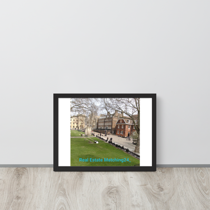 Beautiful Park Framed poster with realestatematching24 without key Logo