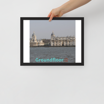 Riverside Beauty Framed poster with Groundfloor with House Logo