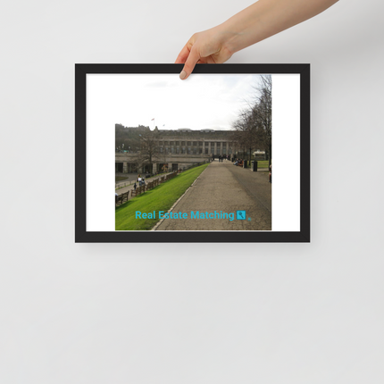 Majestic Palace Framed poster with realestatematching with key Logo