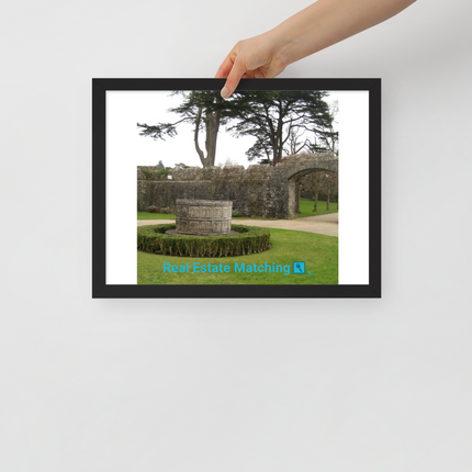 Nature's Wonders Framed poster with realestatematching with key Logo