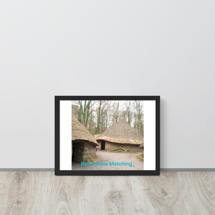 Village Charm Framed poster with realestatematching without key Logo