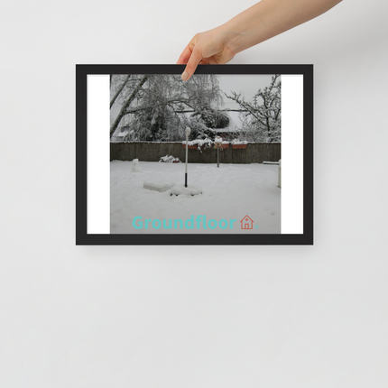 Winter Wonderland Framed poster with Groundfloor with House Logo