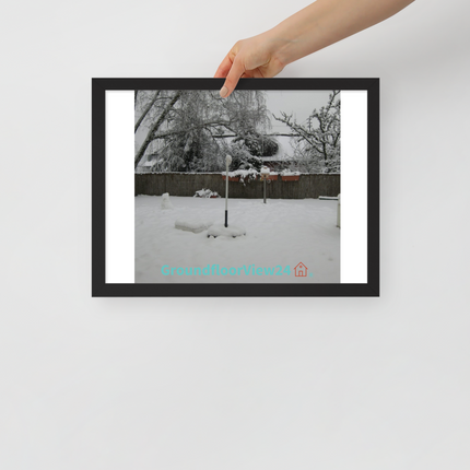 Winter Wonderland Framed poster with groundfloorview24 with House Logo