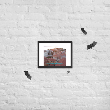 Roof Sunset View Framed poster with realestatematching24 without key Logo