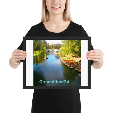 Beautiful Nature Framed poster with Groundfloor24 with House Logo
