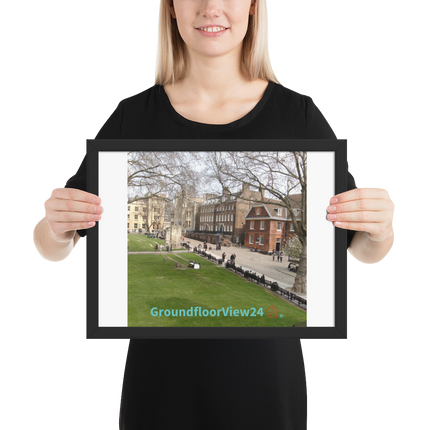 Beautiful Park Framed poster with groundfloorview24 with House Logo