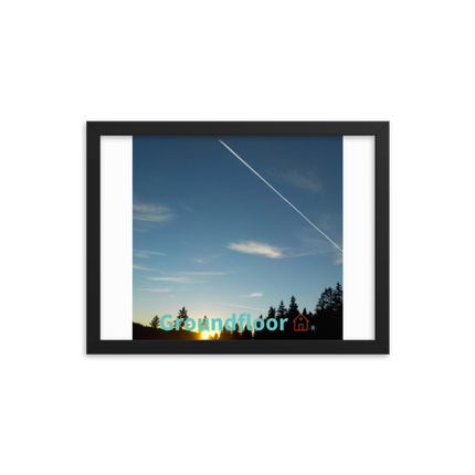 Attractive Sinari Framed poster with Groundfloor with House Logo