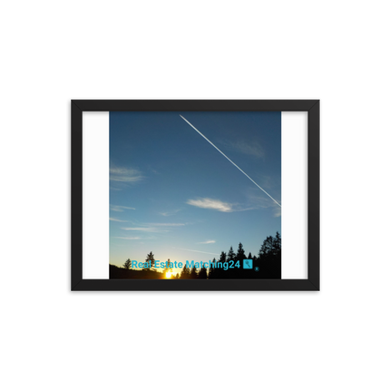 Attractive Sinari Framed poster with realestatematching24 with key Logo