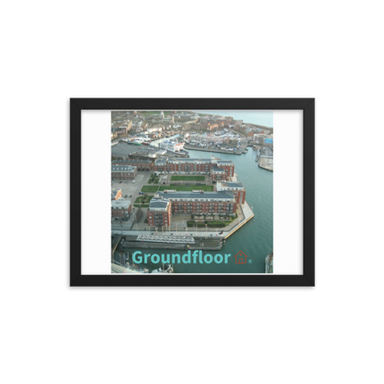 Nice City Framed poster with Groundfloor with House Logo