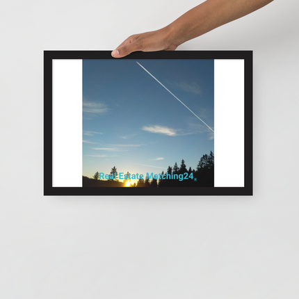 Attractive Sinari Framed poster with realestatematching24 without key Logo