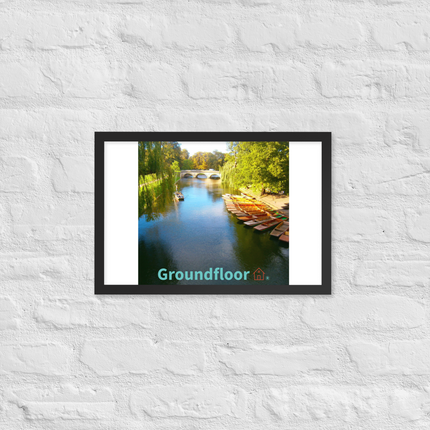 Beautiful Nature Framed poster with Groundfloor with House Logo