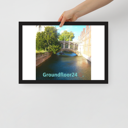 Beautiful Canel Framed poster with Groundfloor24 with House Logo