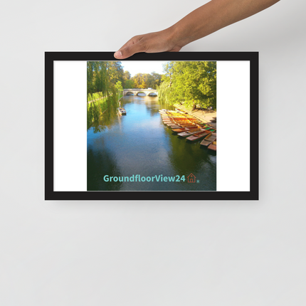Beautiful Nature Framed poster with groundfloorview24 with House Logo