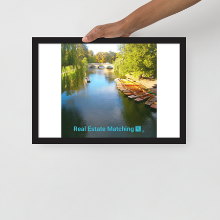 Beautiful Nature Framed poster with realestatematching with key Logo