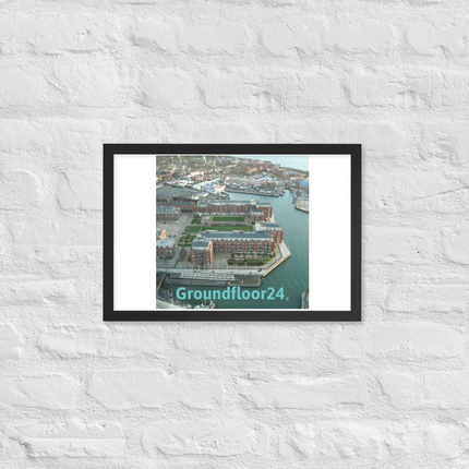 Nice City Framed poster with Groundfloor24 without House Logo