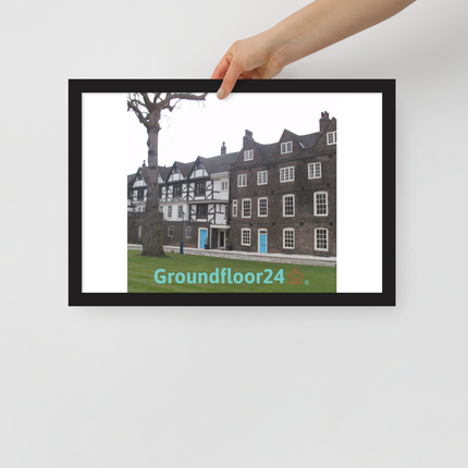 Beautiful Palace Framed poster with Groundfloor24 with House Logo