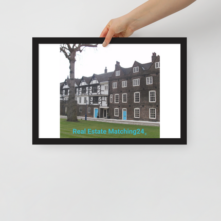 Beautiful Palace Framed poster with realestatematching24 without key Logo