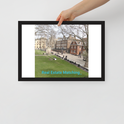 Beautiful Park Framed poster with realestatematching without key Logo
