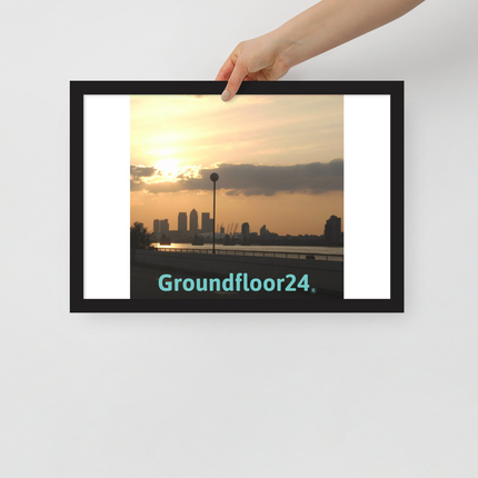 Majestic Sunset Framed poster with Groundfloor24 without House Logo