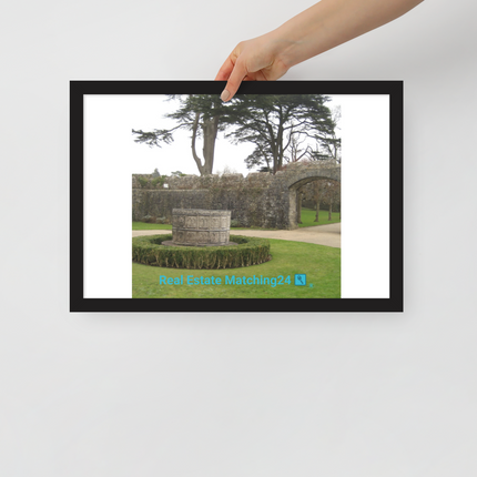 Nature's Wonders Framed poster with realestatematching24 with key Logo