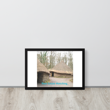 Village Charm Framed poster with realestatematching without key Logo