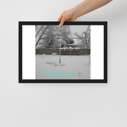 Winter Wonderland Framed poster with Groundfloor24 with House Logo