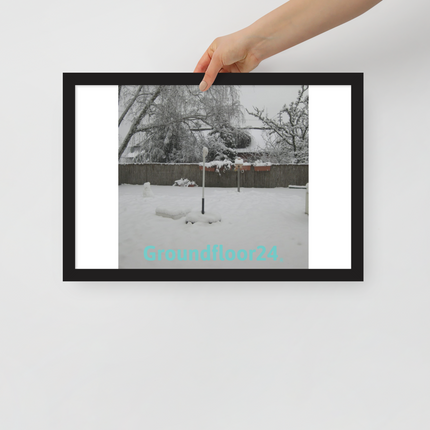 Winter Wonderland Framed poster with Groundfloor24 without House Logo