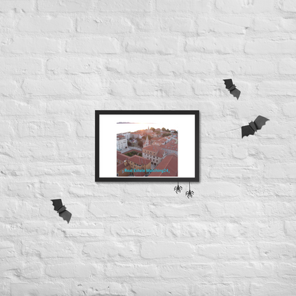 Roof Sunset View Framed poster with realestatematching24 without key Logo