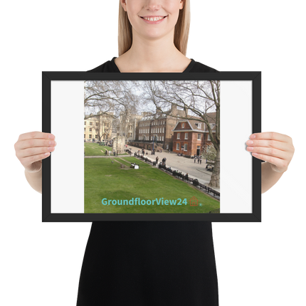 Beautiful Park Framed poster with groundfloorview24 with House Logo