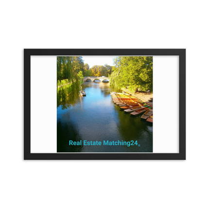 Beautiful Nature Framed poster with realestatematching24 without key Logo