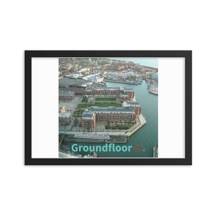 Nice City Framed poster with Groundfloor with House Logo