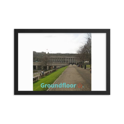 Majestic Palace Framed poster with Groundfloor with House Logo