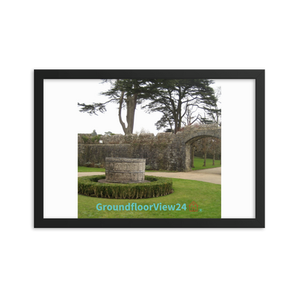Nature's Wonders Framed poster with groundfloorview24 with House Logo