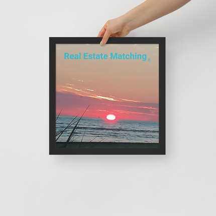 Beautiful Framed poster with Real Estate Matching Logo