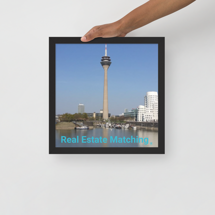 Lovely Sinari Framed poster with Real Estate Matching Logo