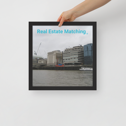 Beautiful Place Framed poster with Real Estate Matching Logo