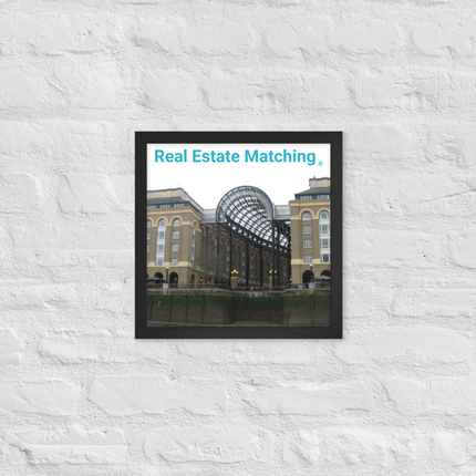 Hay's Galleria Framed poster with Real Estate Matching Logo